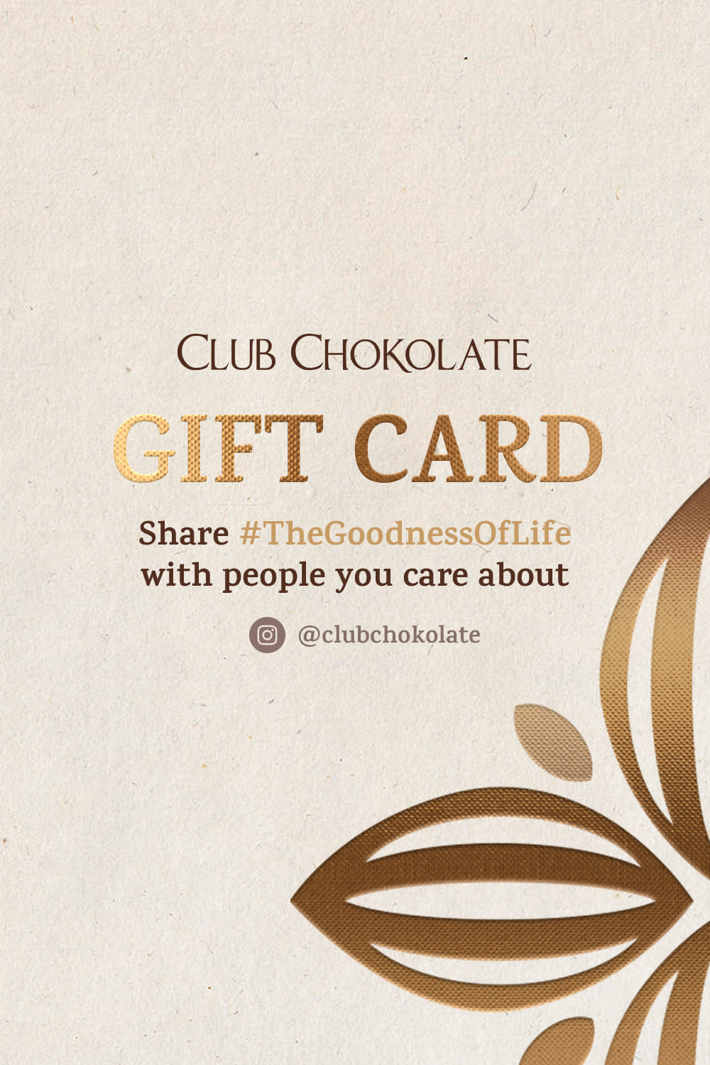 DARK CHOCOLATE GIFT CARDS from Club ChoKolate