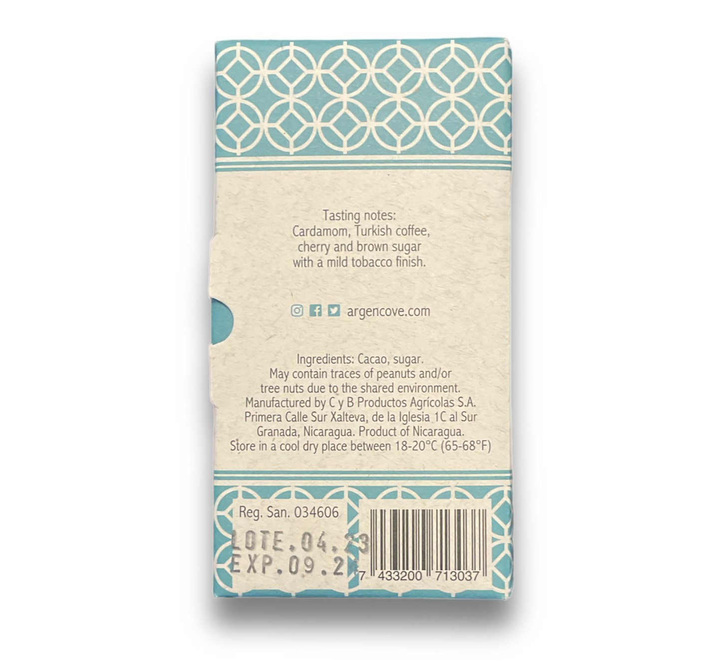 Argencove Dark Chocolate Cocibolca 70% Mini