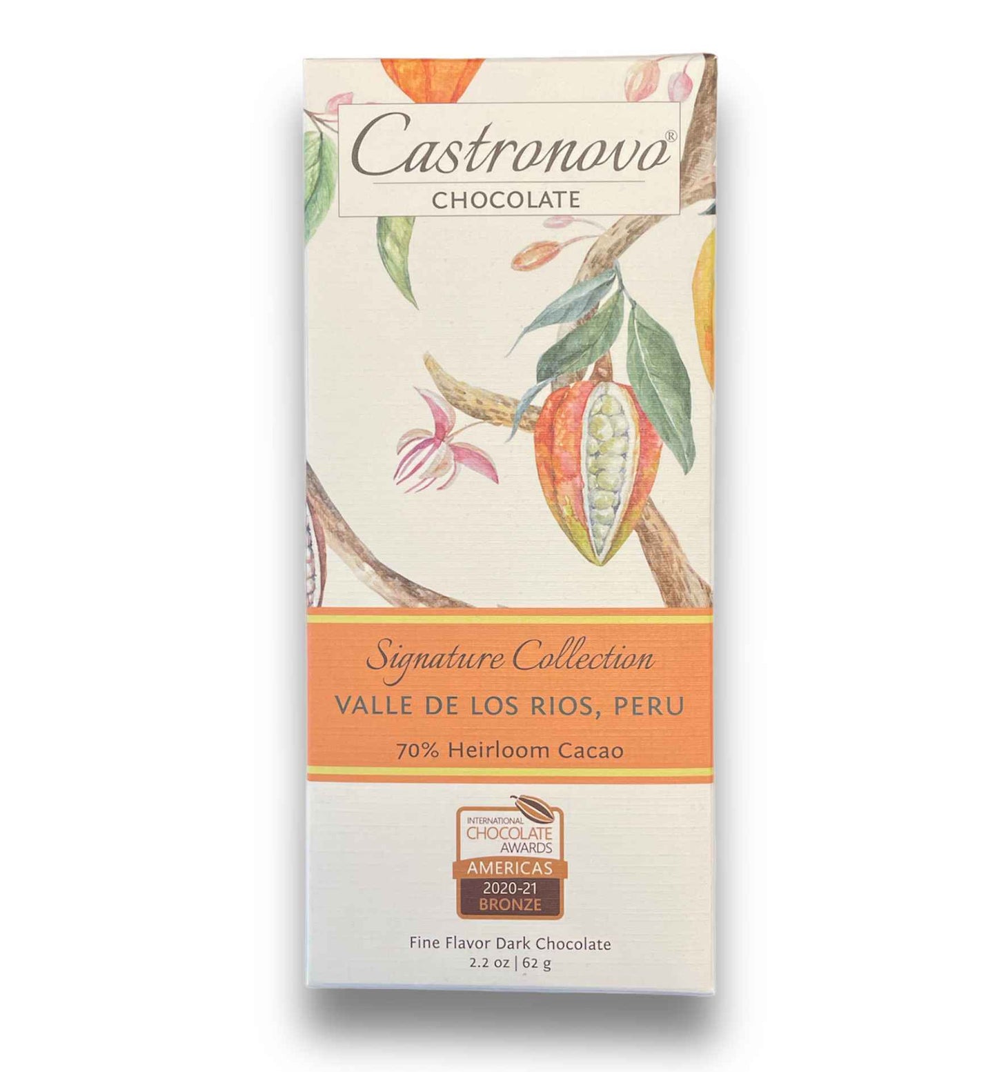 Castronovo Dark Chocolate - Valle de los Rios Peru 70% Heirloom Cacao