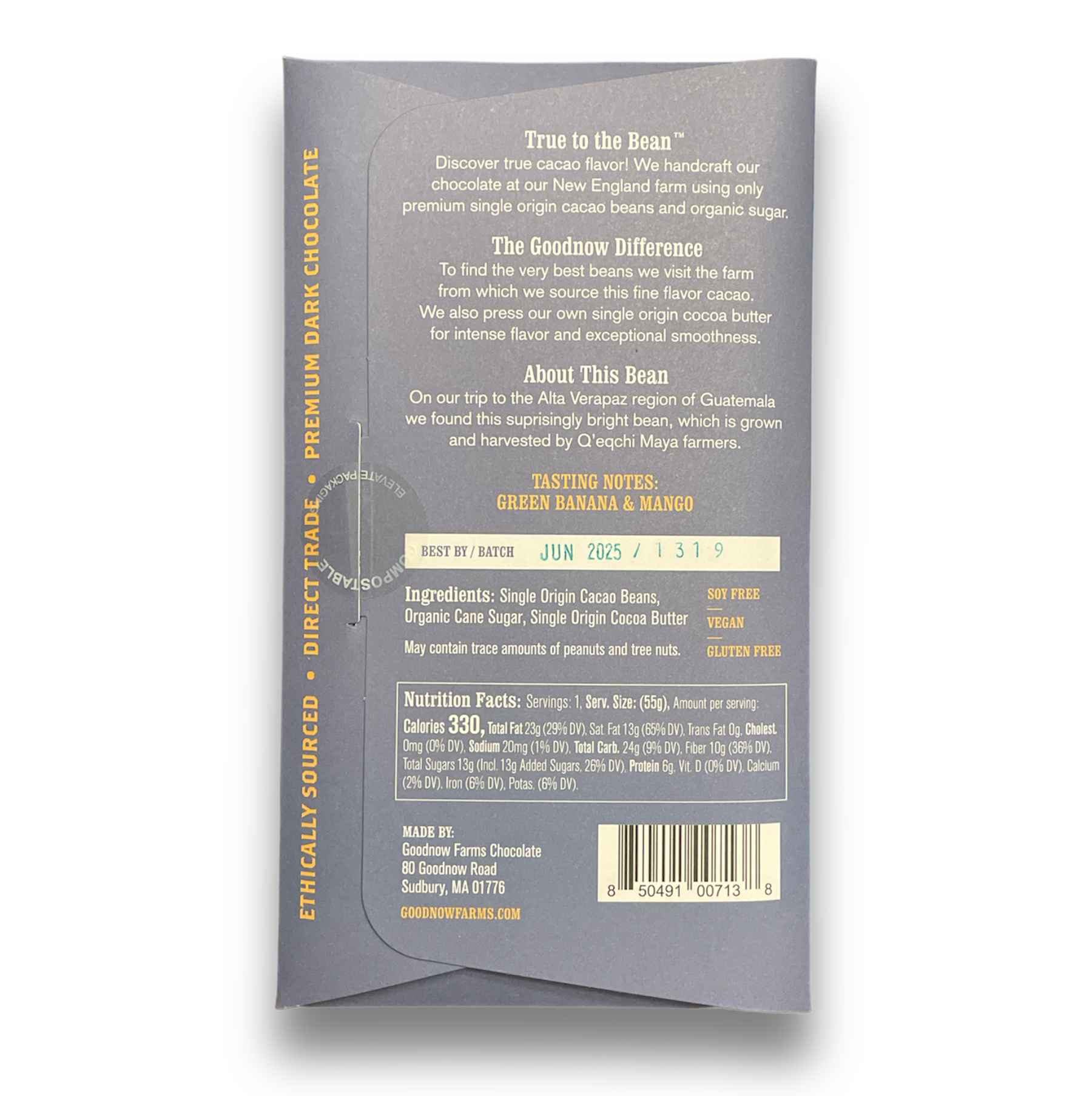 Goodnow Farms Dark Chocolate - Asochivite, Guatemala 77%