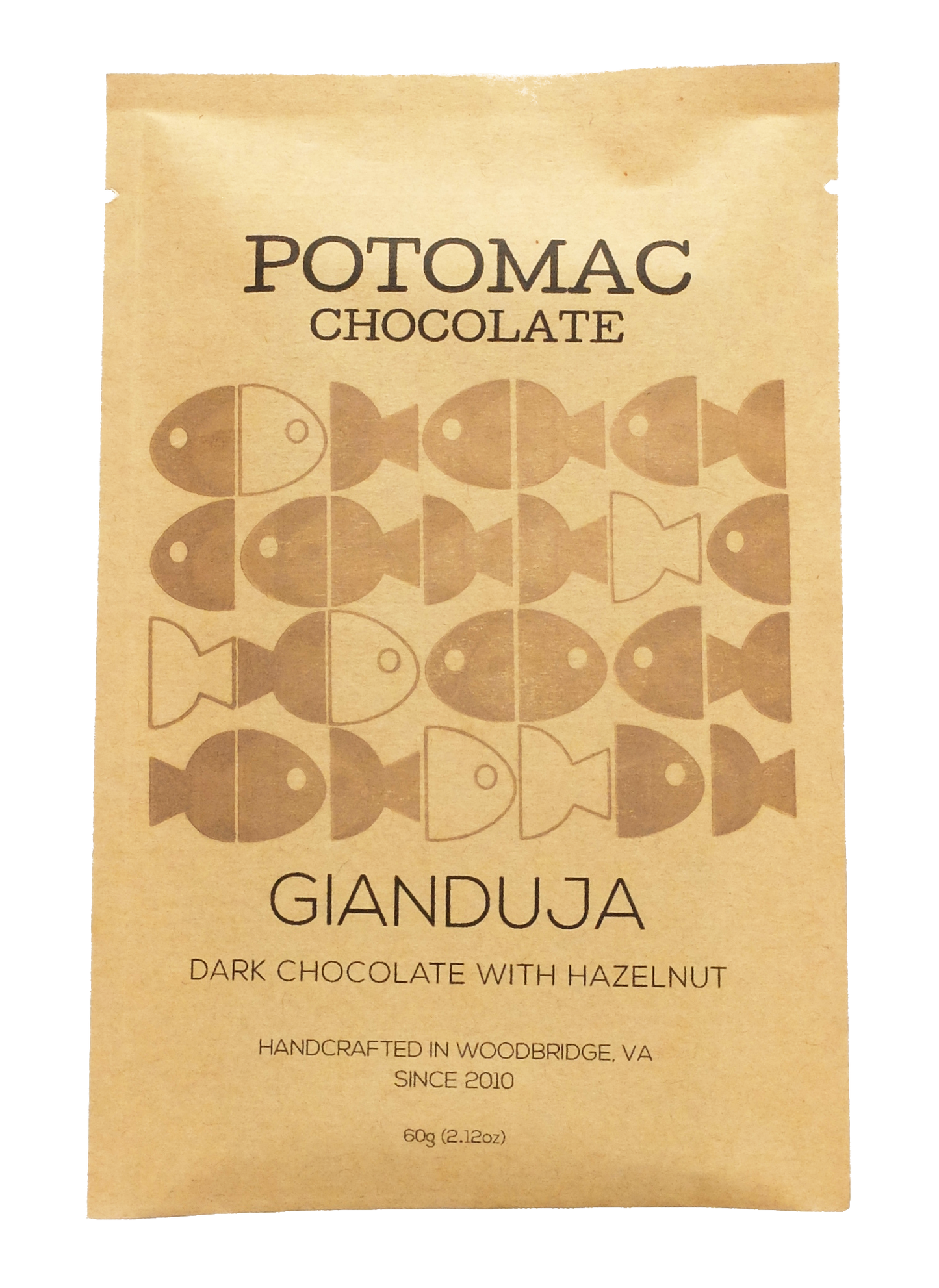 Potomac Dark Chocolate and Hazelnut Gianduja - "Being Nuts is its Own Reward"