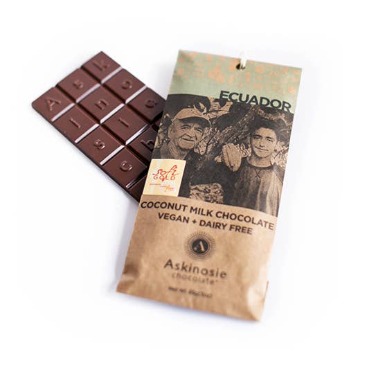 Askinosie Dark Milk Chocolate 52% - VEGAN w/ Coconut Milk