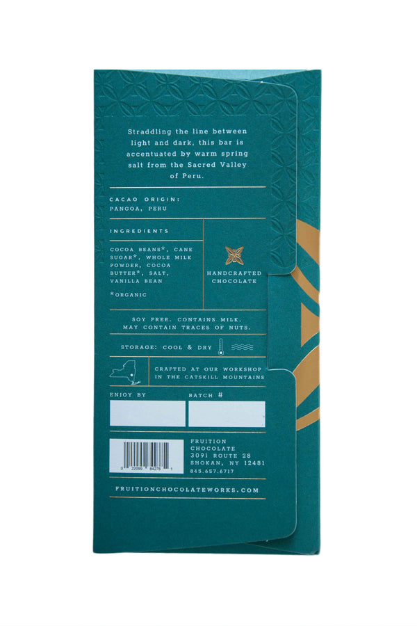 Fruition dark chocolate dark milk salt
