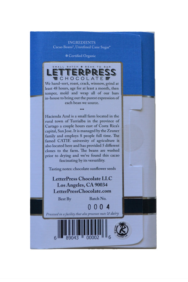 LETTERPRESS DARK CHOCOLATE