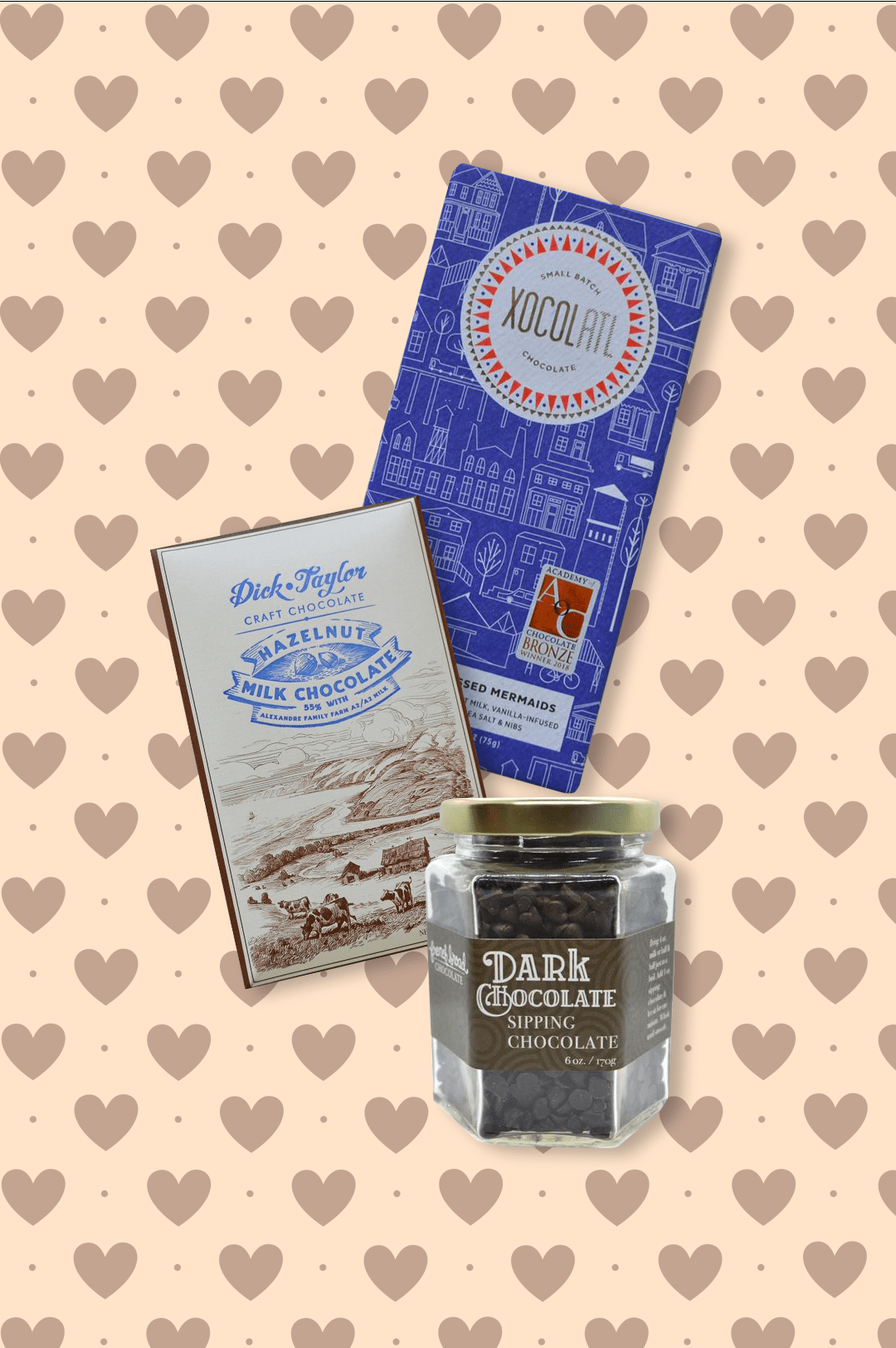 dark chocolate valentine's day gift