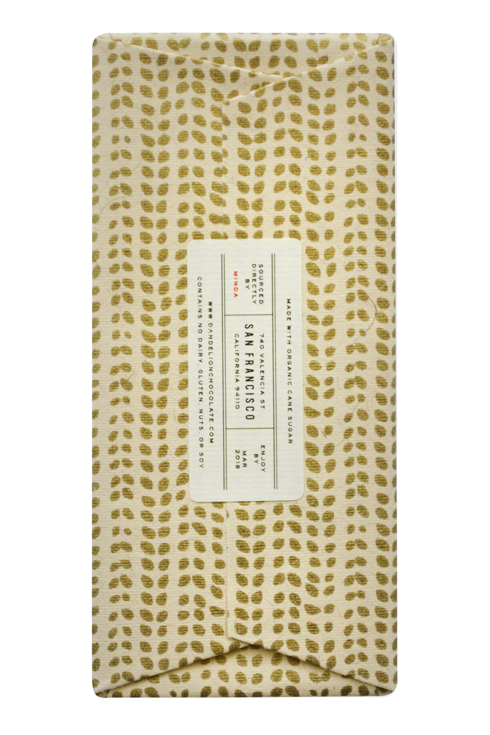 Dandelion Dark Chocolate - Mantuano back