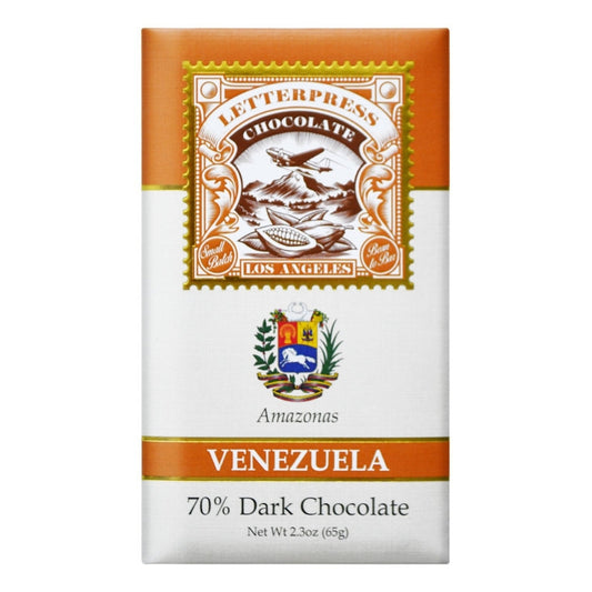 Letterpress Dark Chocolate - Venezuela, Amazonas