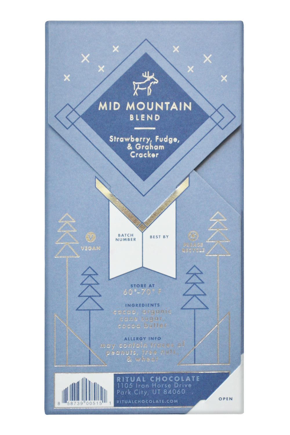 Ritual Dark Chocolate - Mid Mountain Blend back
