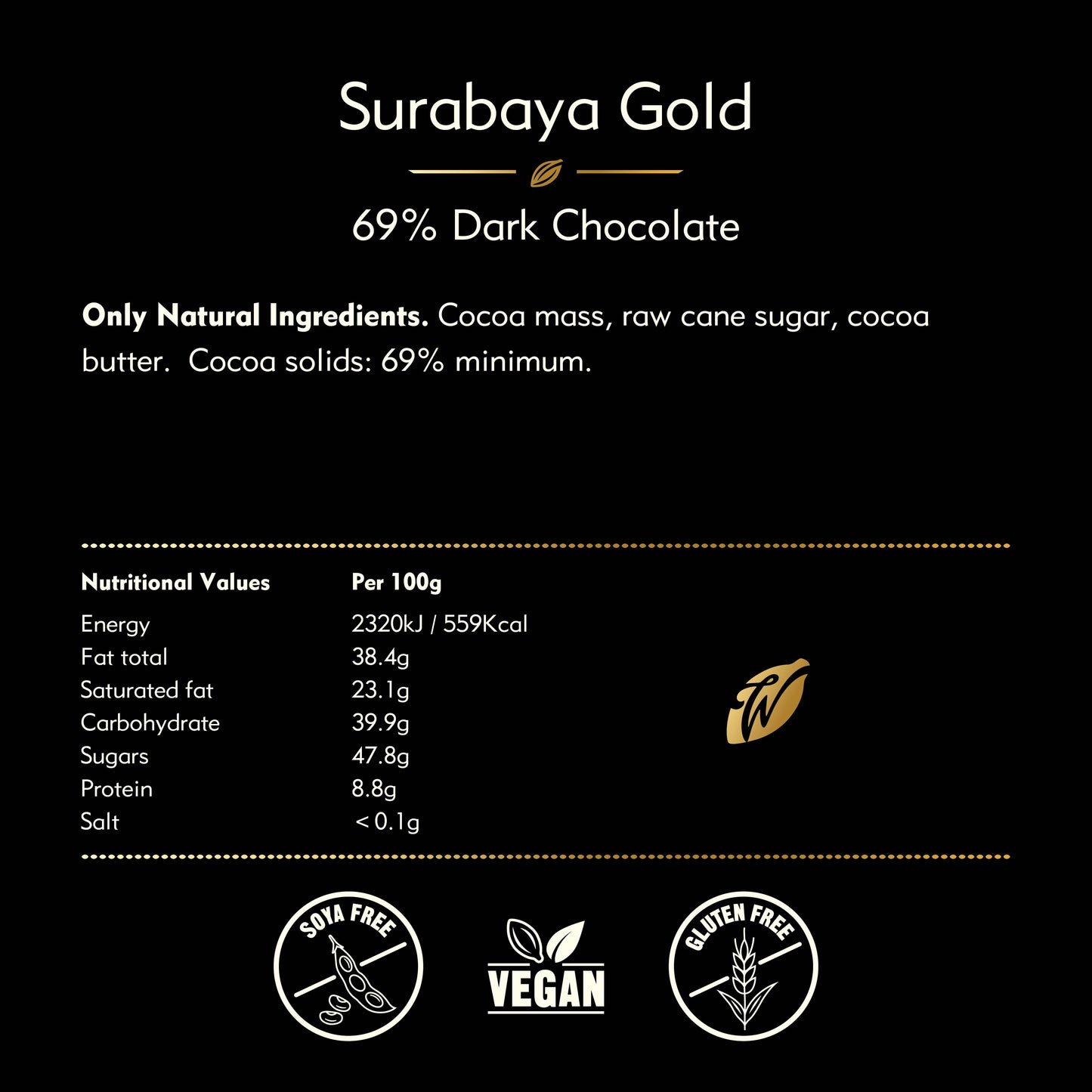 Willie's Cacao - Surabaya 69% Dark Chocolate Bar
