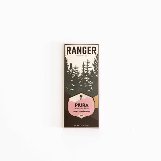 Ranger Dark Chocolate - Piura, Northern Peru, 74% Dark Chocolate Bar
