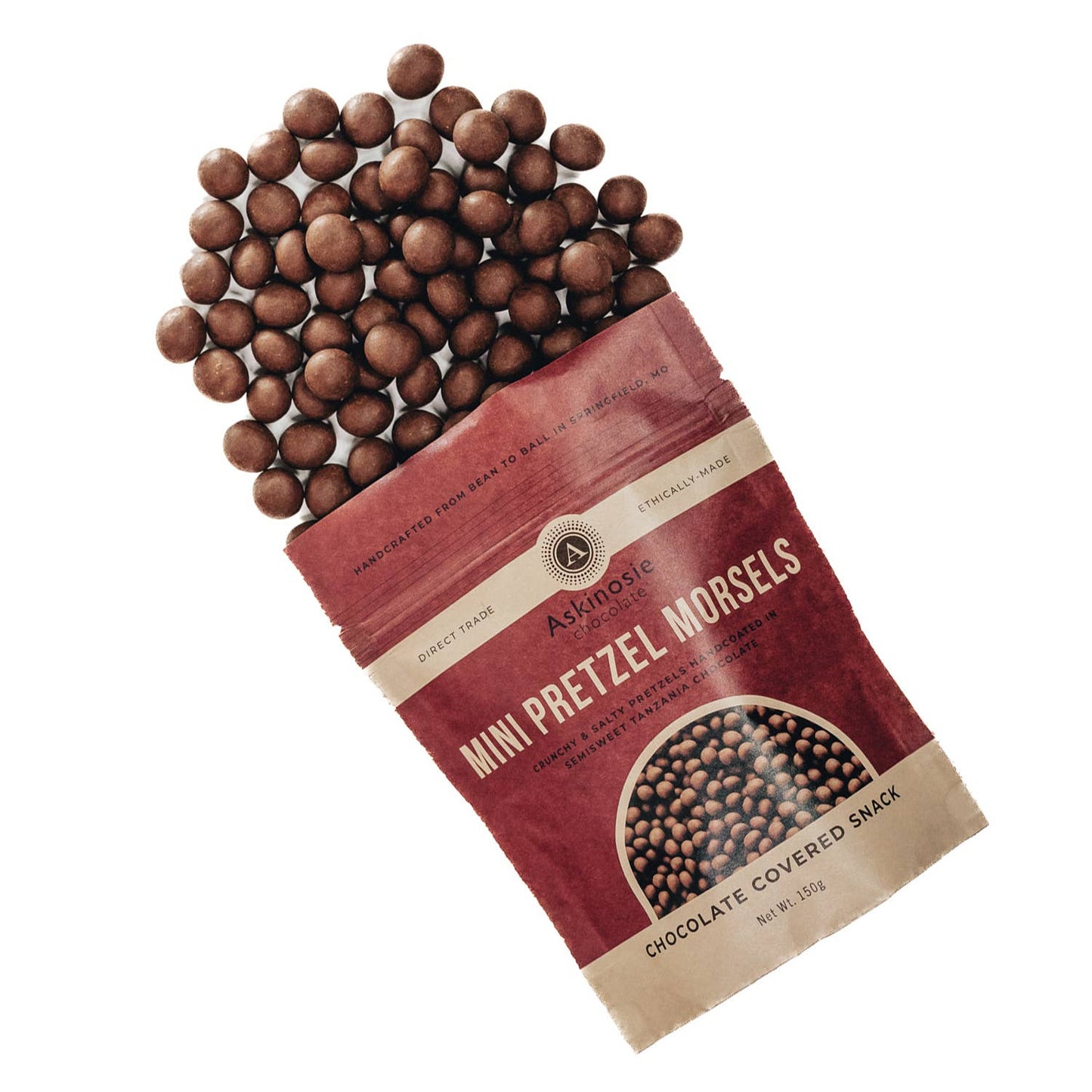 Askinosie Dark Chocolate Covered Mini Pretzel Morsels