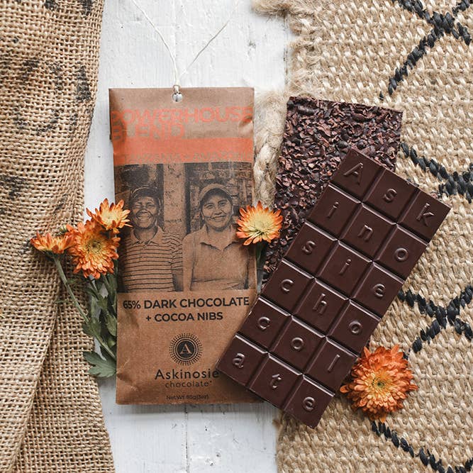 Askinosie Dark Chocolate - 65% Powerhouse Blend Nibble Bar