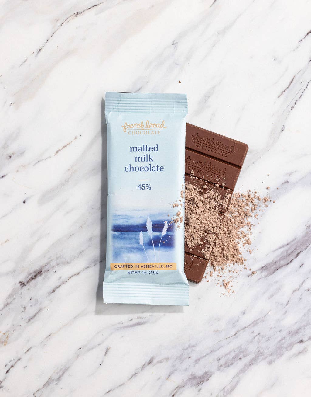 French Broad Dark Milk - Malted Milk Chocolate Bar 45%