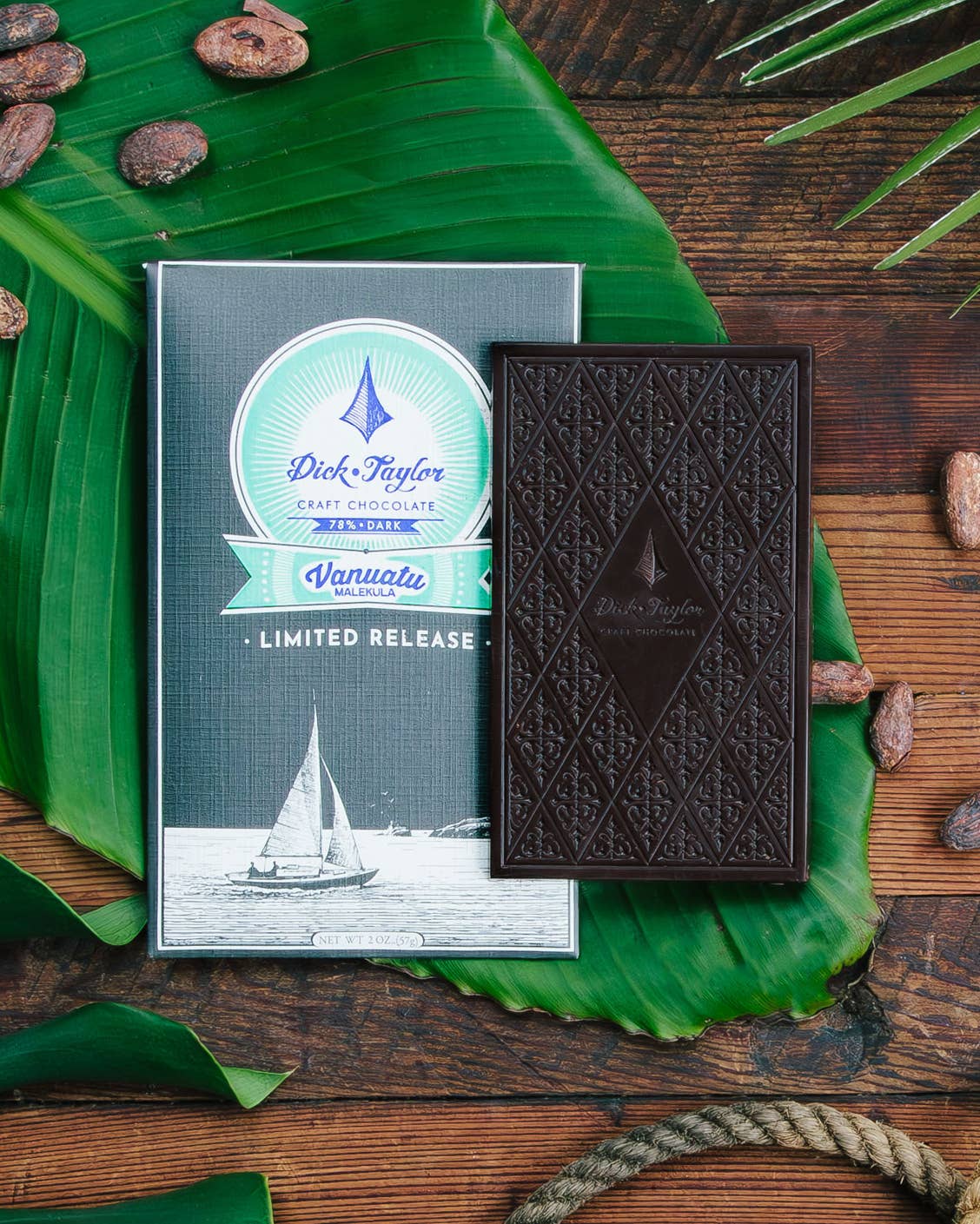 Dick Taylor Dark Chocolate - 78% Vanuatu, Malekula Island Limited Edition