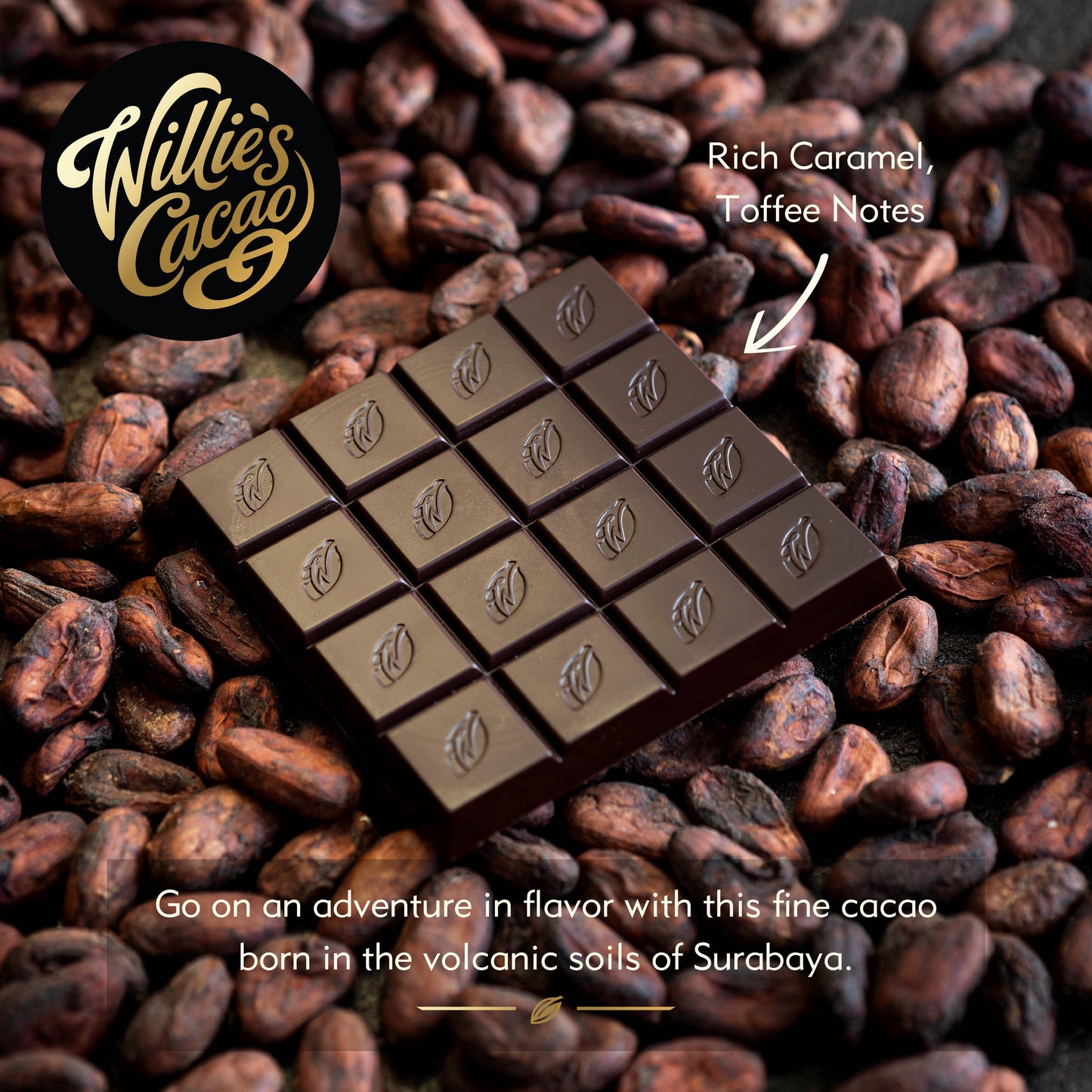 Willie's Cacao - Surabaya 69% Dark Chocolate Bar