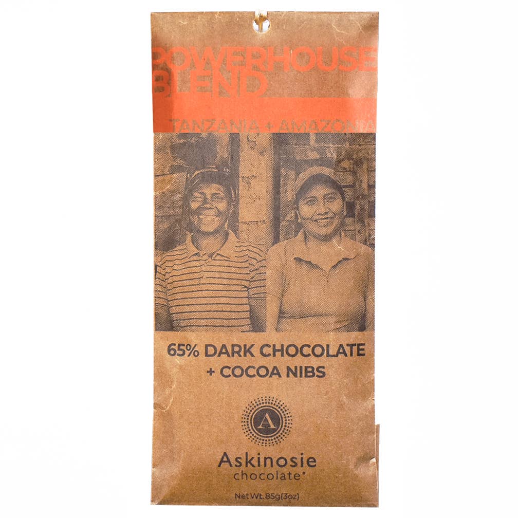 Askinosie Dark Chocolate - 65% Powerhouse Blend Nibble Bar