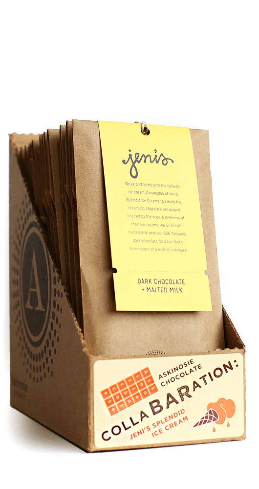 Askinosie Dark Chocolate + Malted Milk Bar