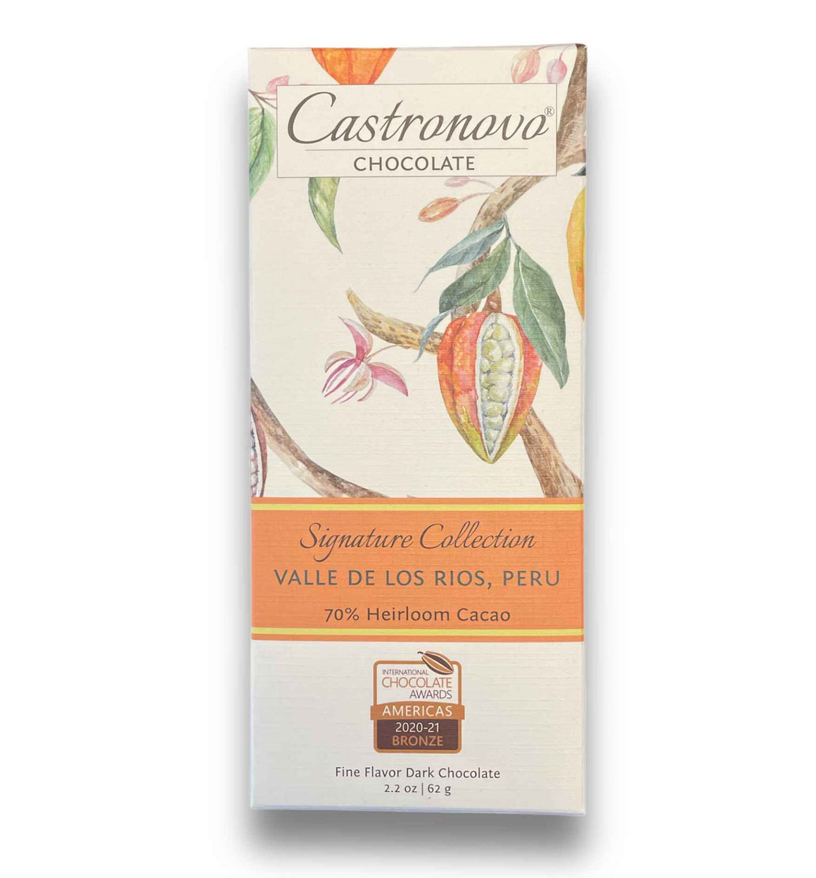 Castronovo Dark Chocolate - Valle de los Rios Peru 70% Heirloom Cacao