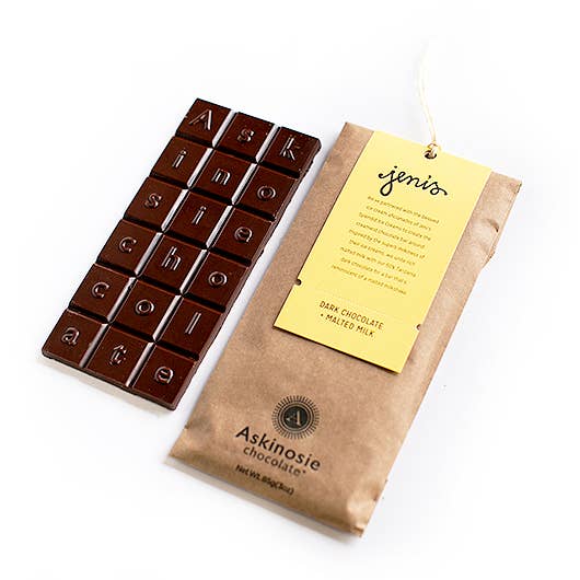 Askinosie Dark Chocolate + Malted Milk Bar