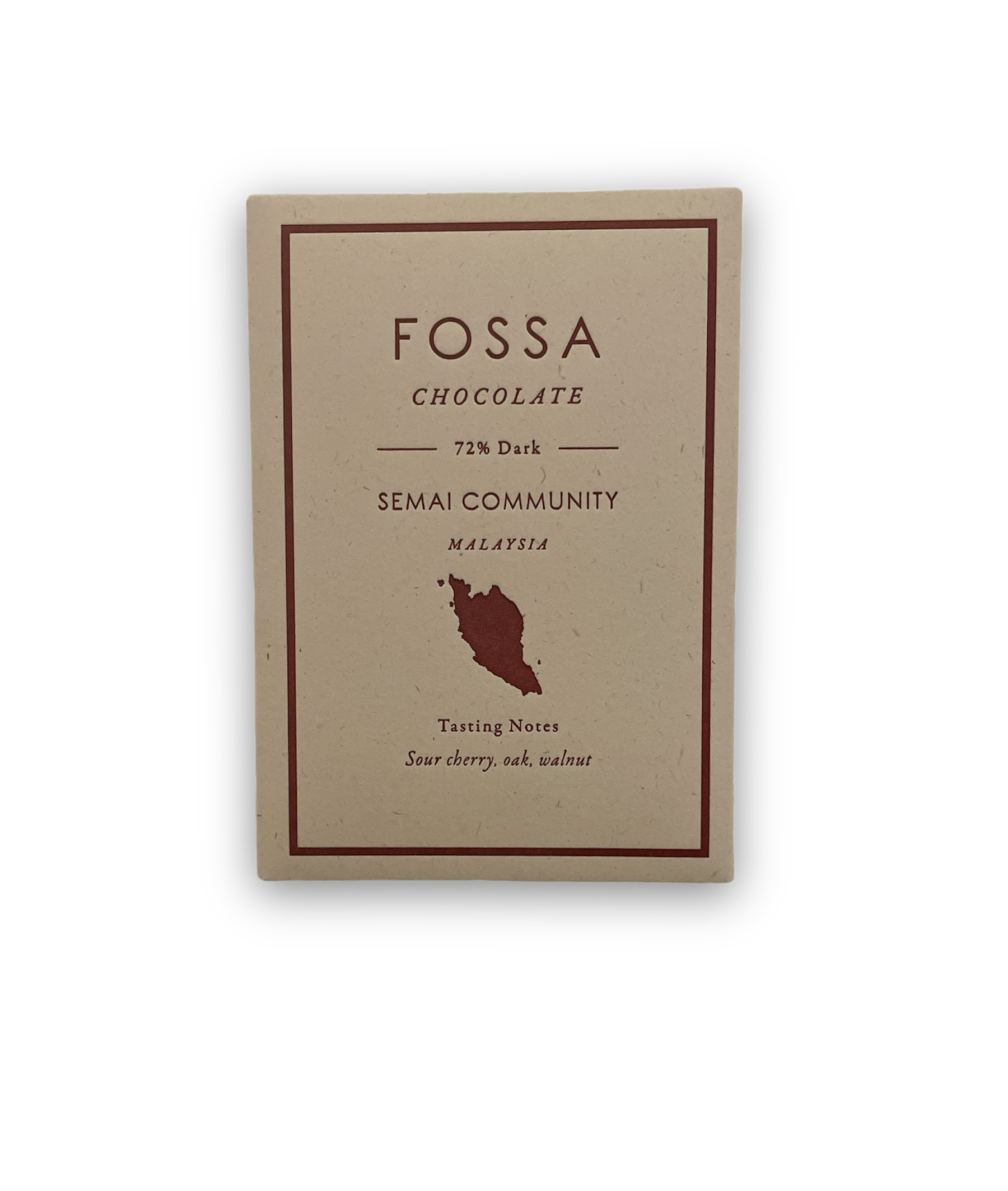 Fossa Dark Chocolate - 72% Malaysia Semai Community