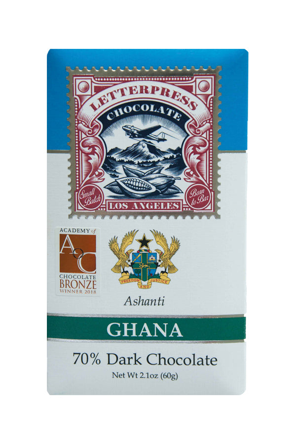 Letterpress Dark Chocolate - Ashanti, Ghana