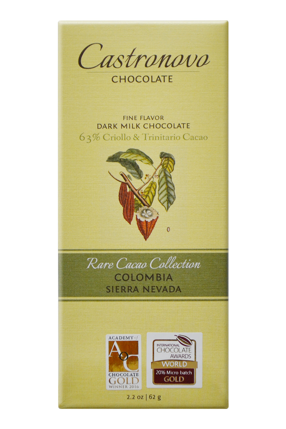 Castronovo Dark-Milk Chocolate - Sierra Nevada, Colombia - Rare Cacao Collection