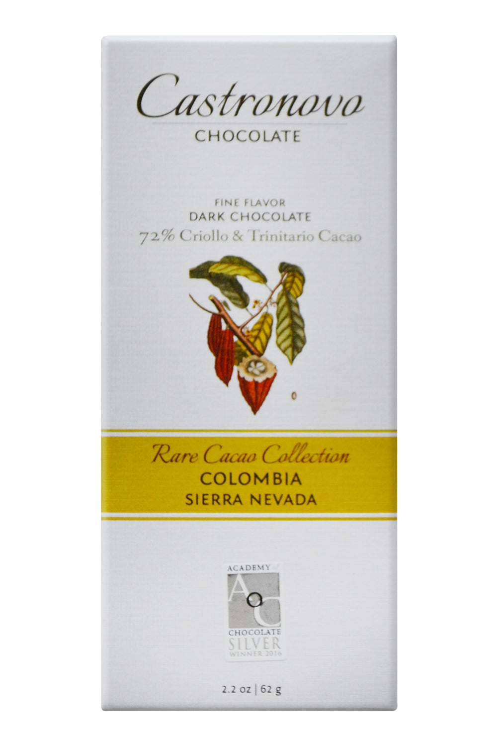 Castronovo Dark Chocolate - Sierra Nevada, Colombia - Rare Cacao Collection