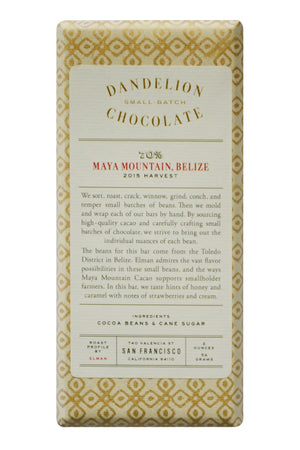 Dandelion Dark Chocolate - Maya Mountain
