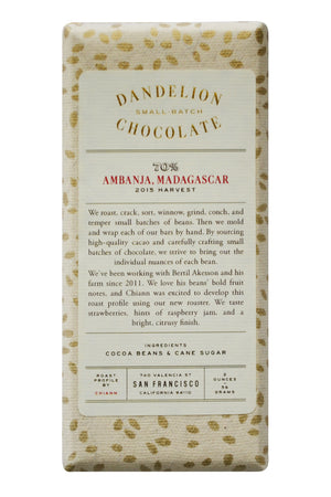 Dandelion Dark Chocolate - Madagascar