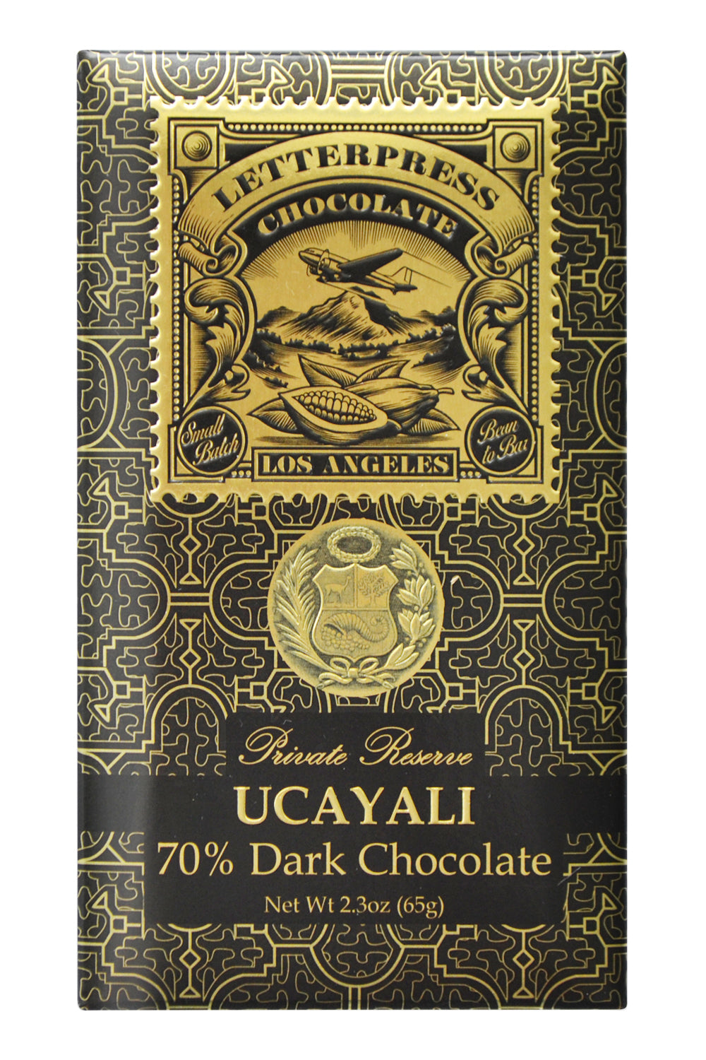 Letterpress Dark Chocolate - Ucayali, Perú